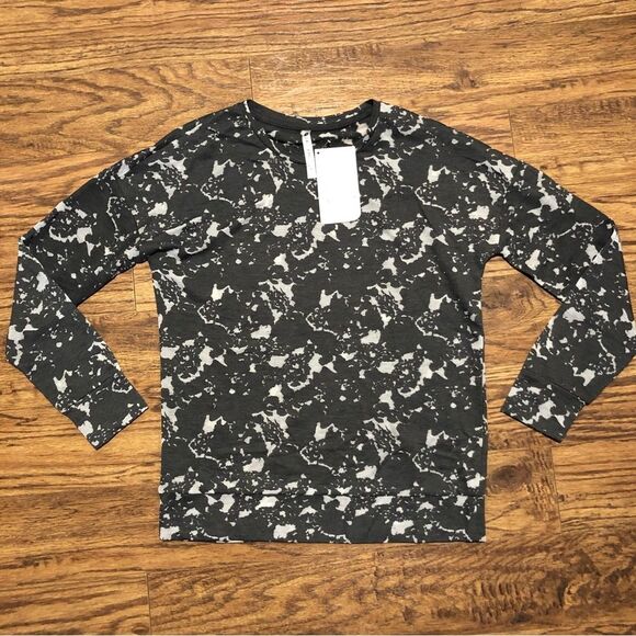 NWT Fabletics Burnout Oversized Pullover French Terry Long-sleeve Size M - Picture 2 of 12